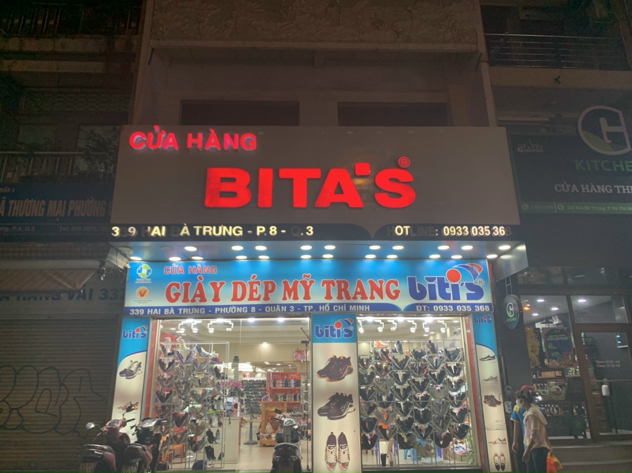 bảng hiệu Bitas