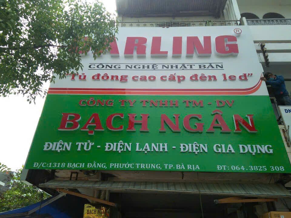 làm bảng hiệu DALING tại vũng tàu